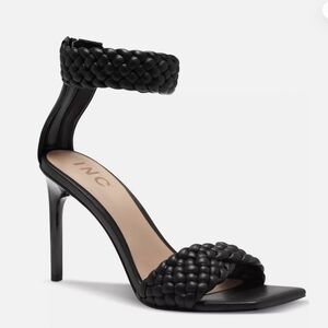 I.N.C. Quilted Black Sandal Heel size 7